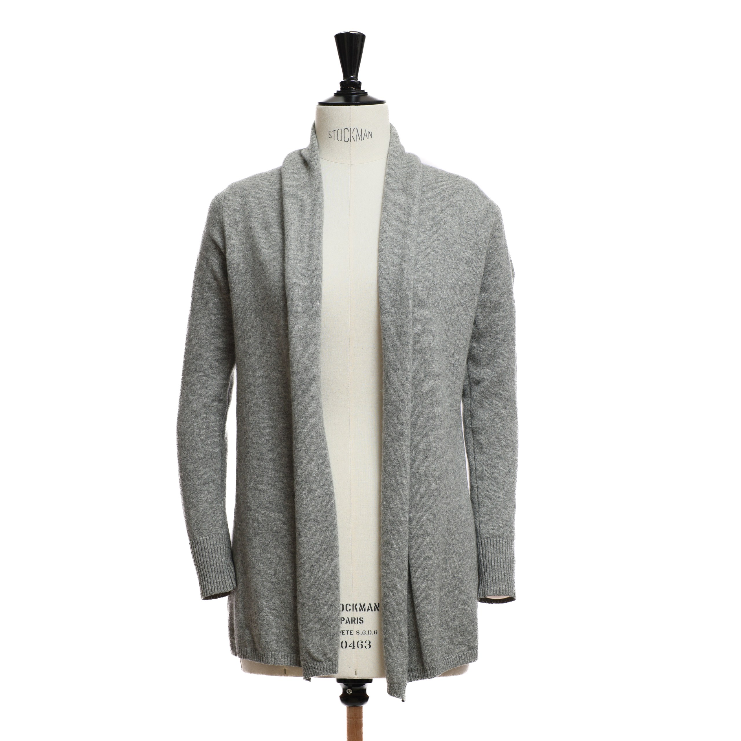 Кардиган DUCA DI S серый кашемир тонкий, без застежек. Пыльник