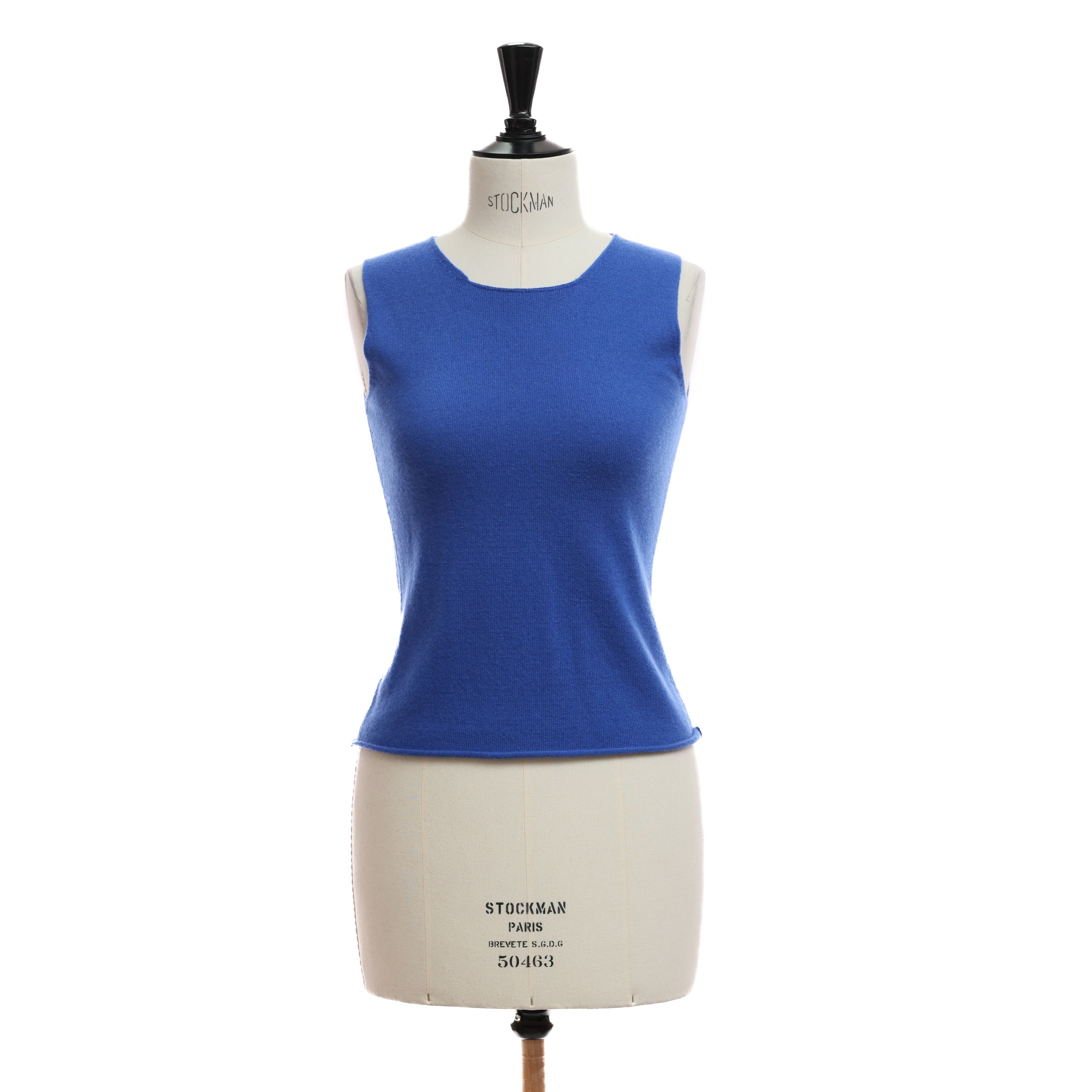 Топ DUCA DI 44 синий кашемир без рукавов. Пыльник