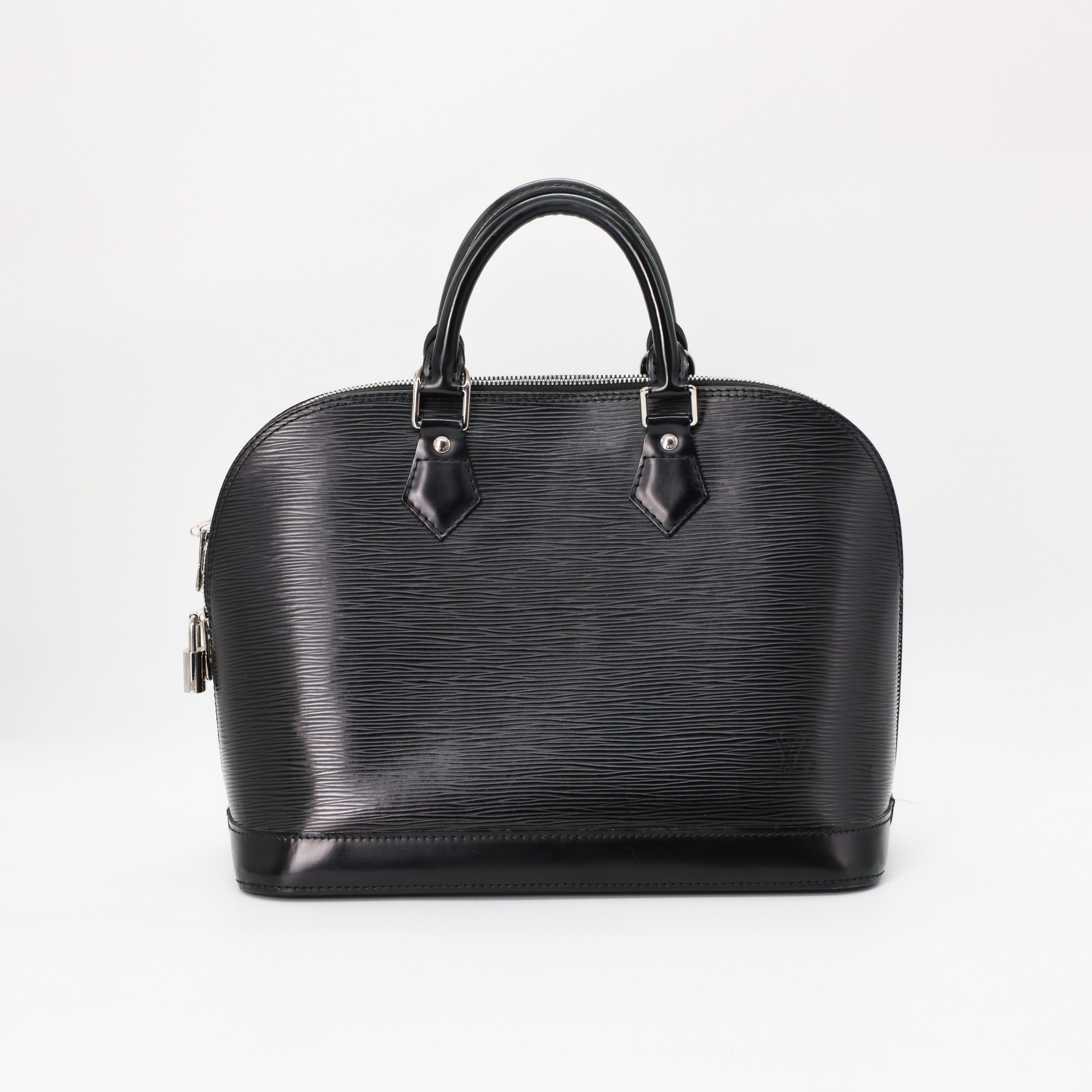 Сумка M LOUIS VUITTON MIDDLE Черный кожа модель Alma в Epi коже