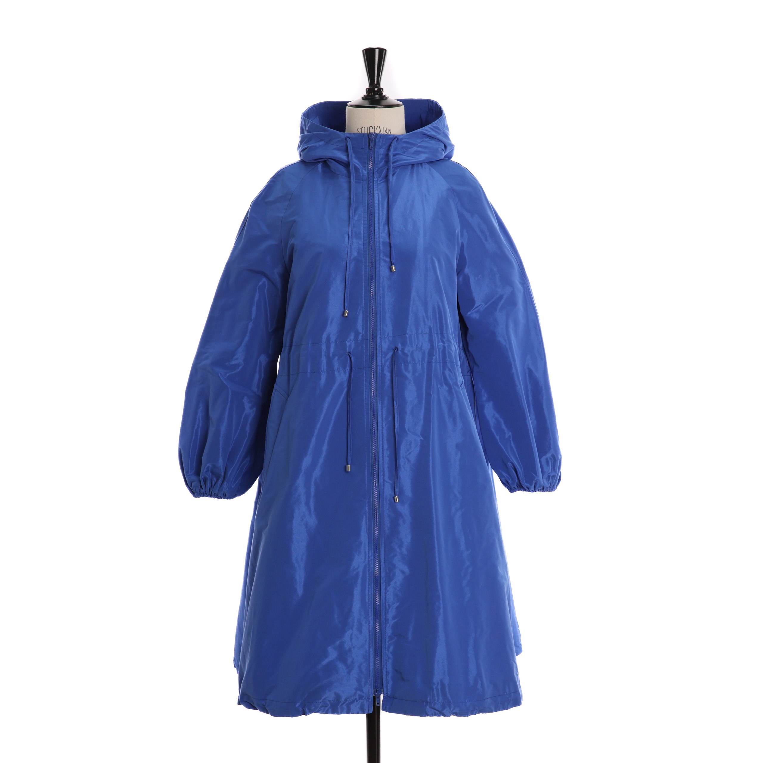 Плащ Twinset S/M синий нейлон, на кулиске, с капюшоном. Хим-ка