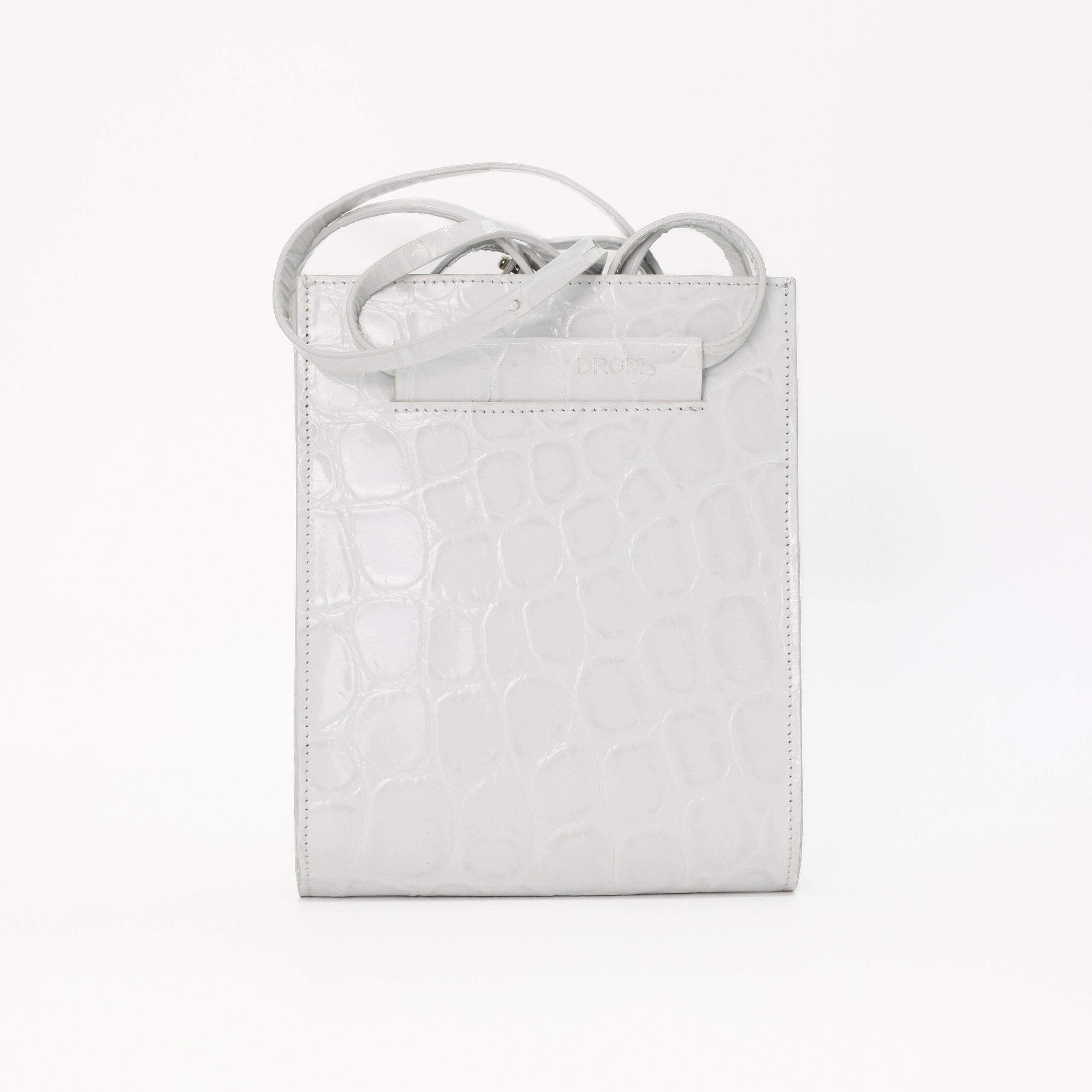 Планшетка Drome светло-серая кожа, эмитация кроко