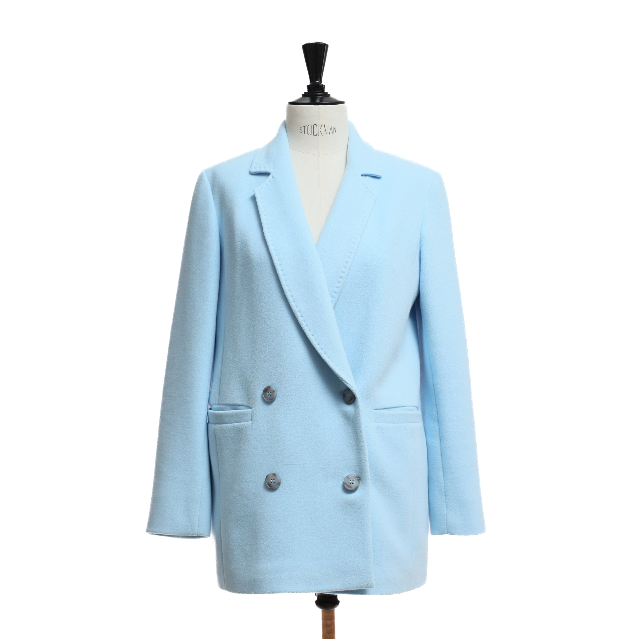 Пиджак ALBANTO 42 ГОЛУБОЙ вискоза двубортный,два кармана