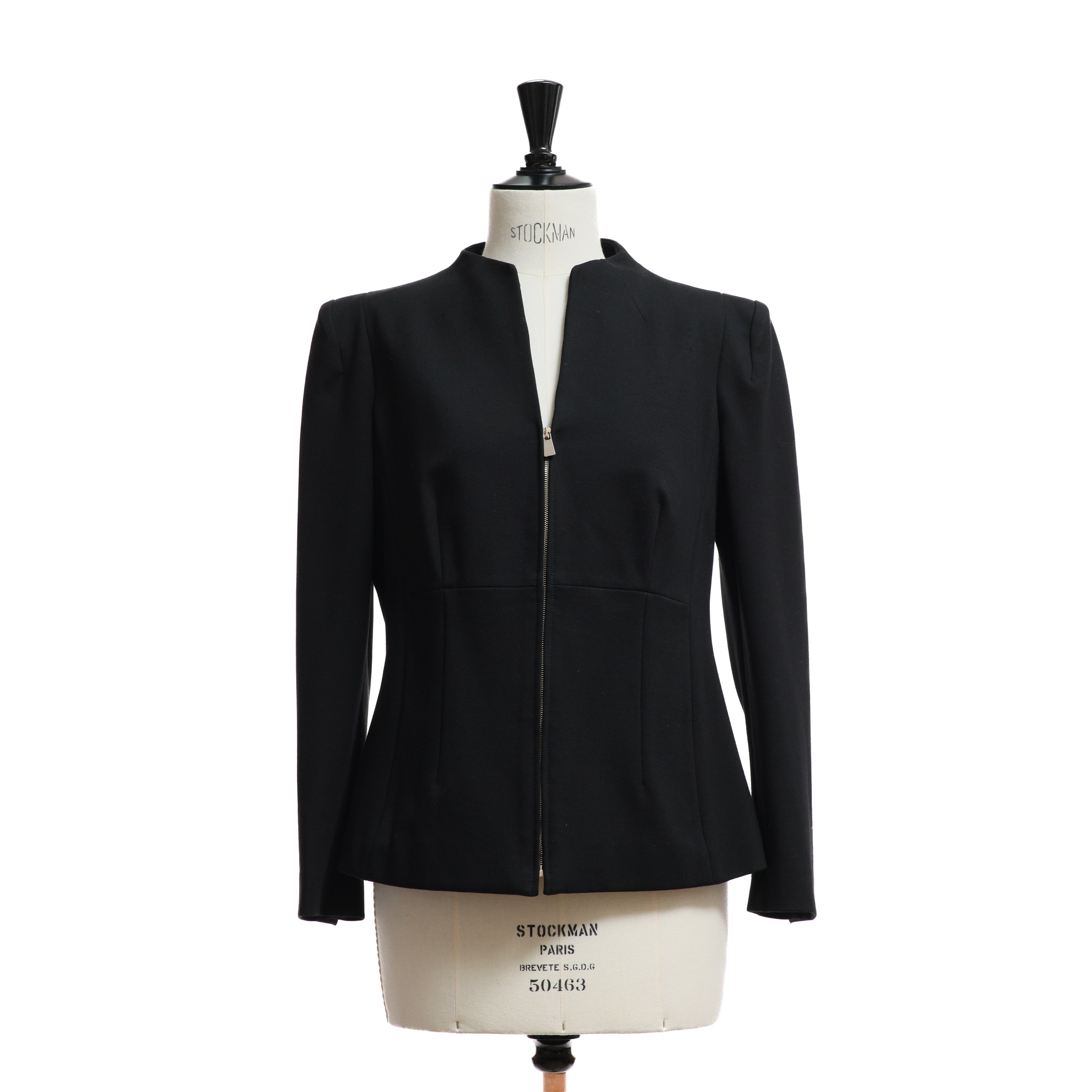 Кардиган LUISA SPAGNOLI 46 Черный вискоза золотой зиппер