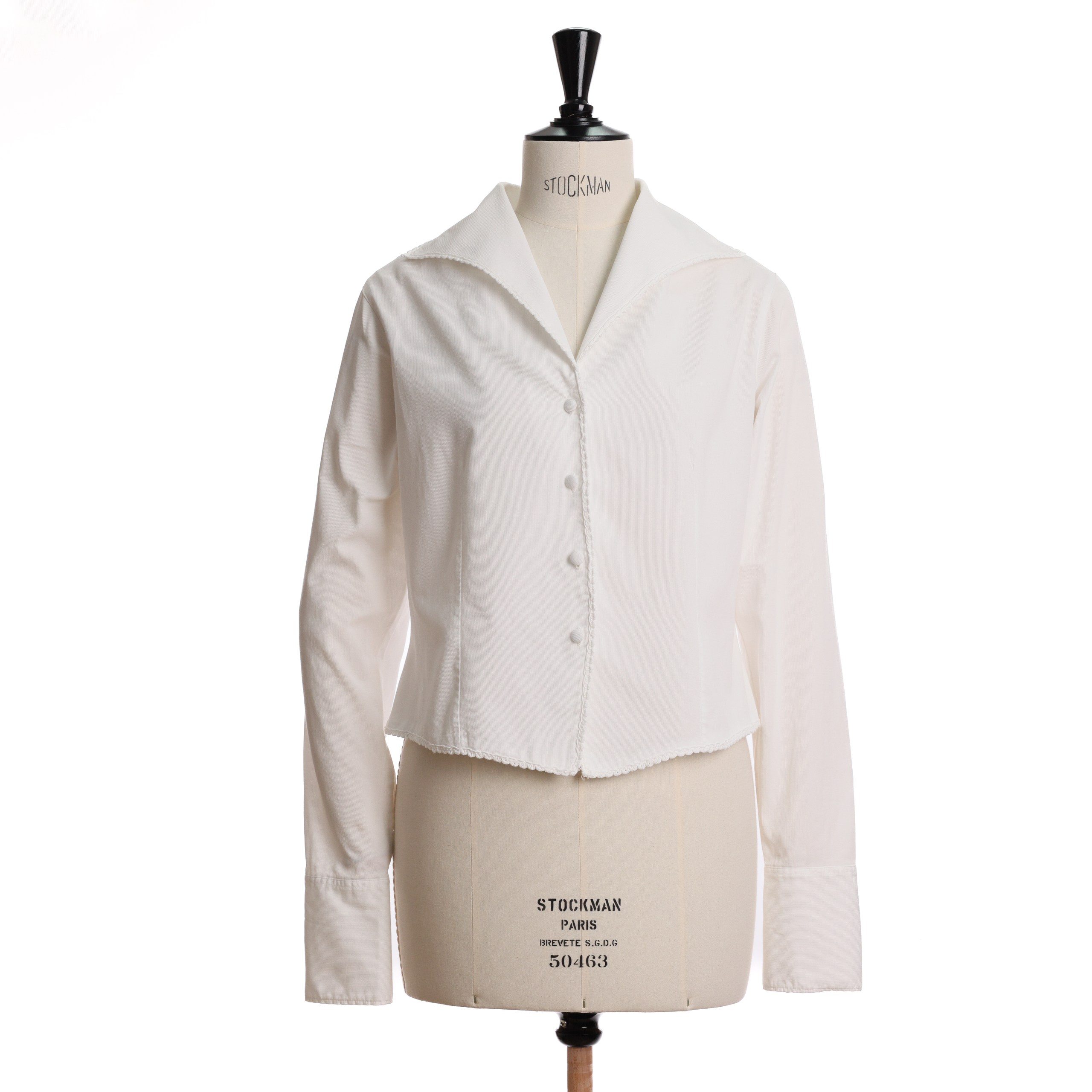 Рубашка ANNE FONTAINE 3 Белый котон ожурные края