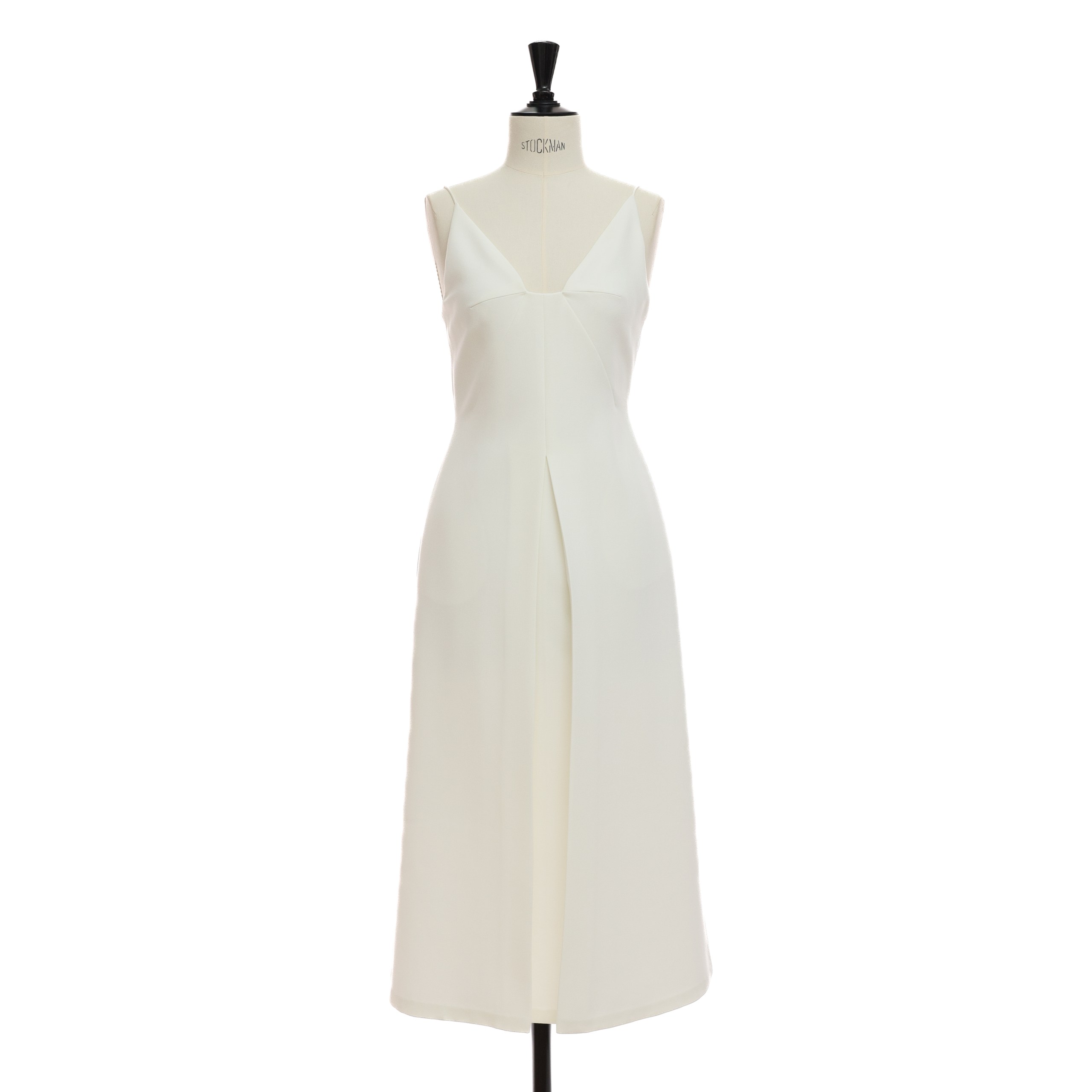 Платье Lespoir S Белый BLANC текстиль встречные складки, выточки по груди