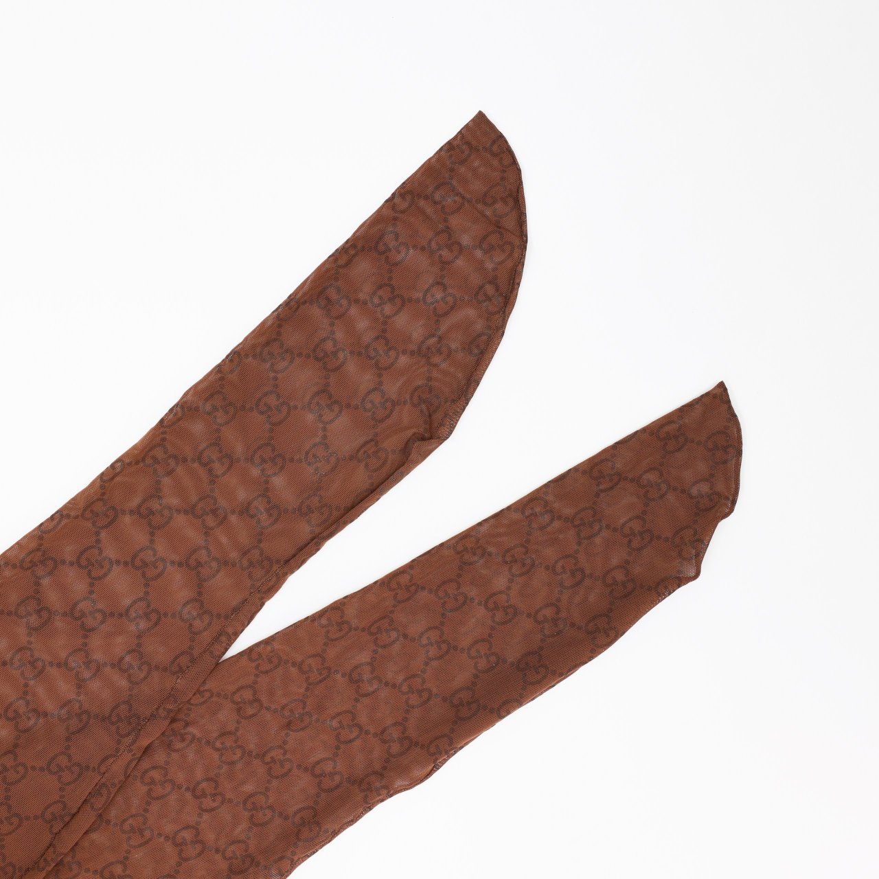 Колготки GUCCI M коричневый сетка теснение монограмм