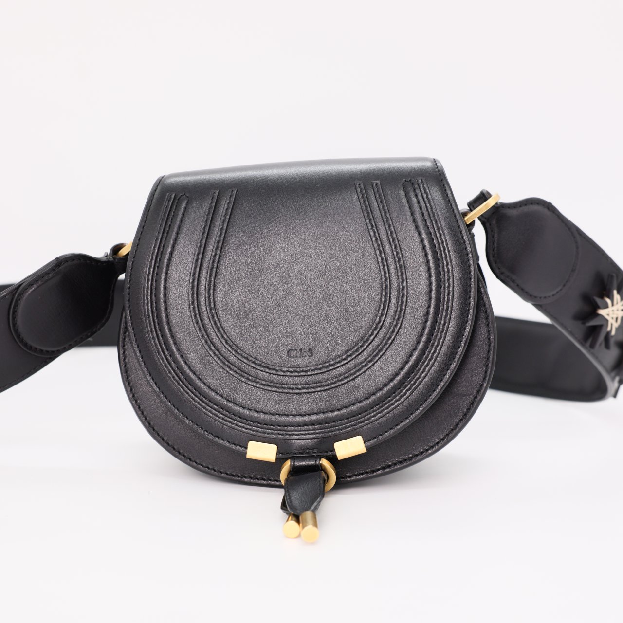 Сумка S CHLOE SMALL Черный кожа модель Marcie shoulder bag