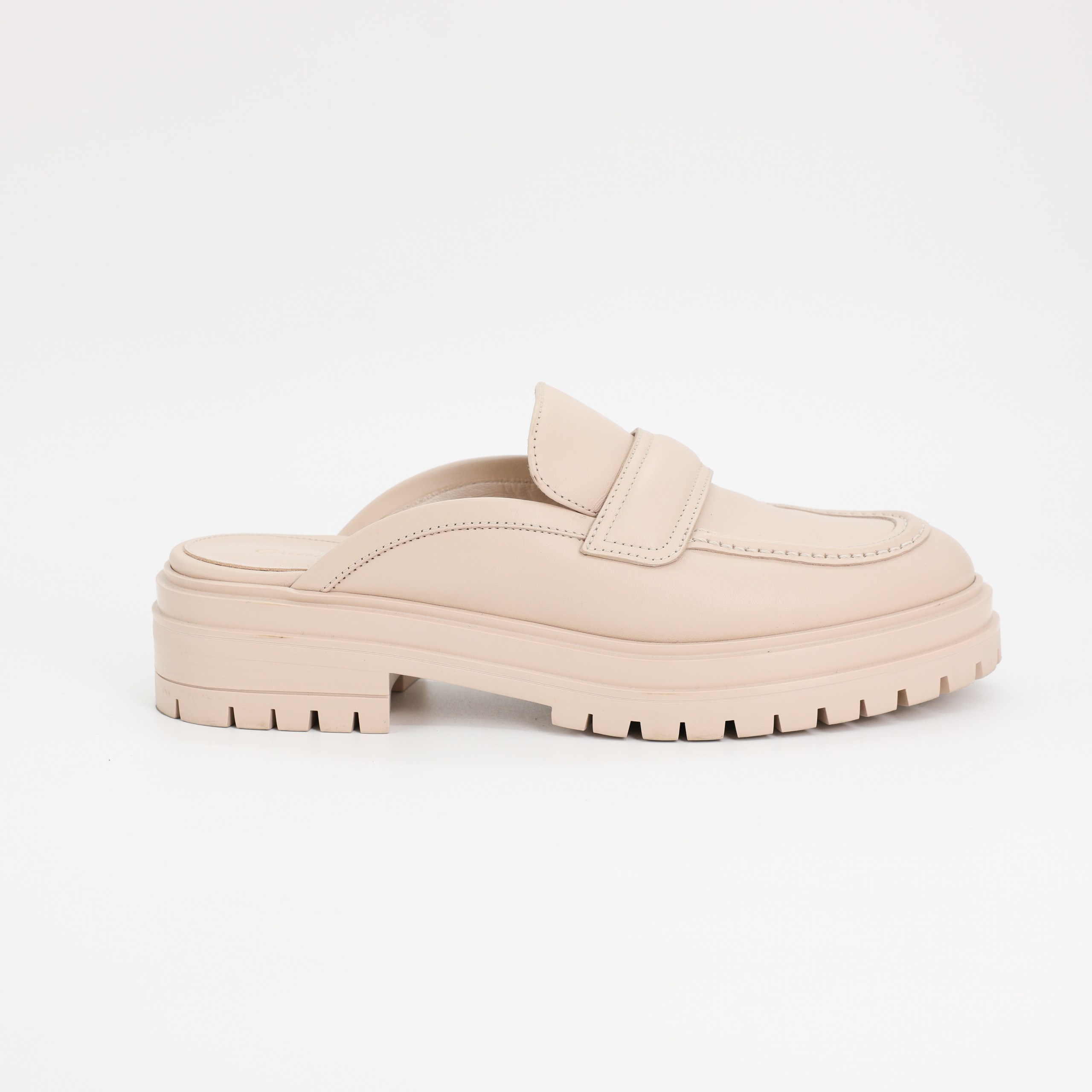 Мюли-лоферы Gianvitto Rossi 39 пудровая кожа. Коробка