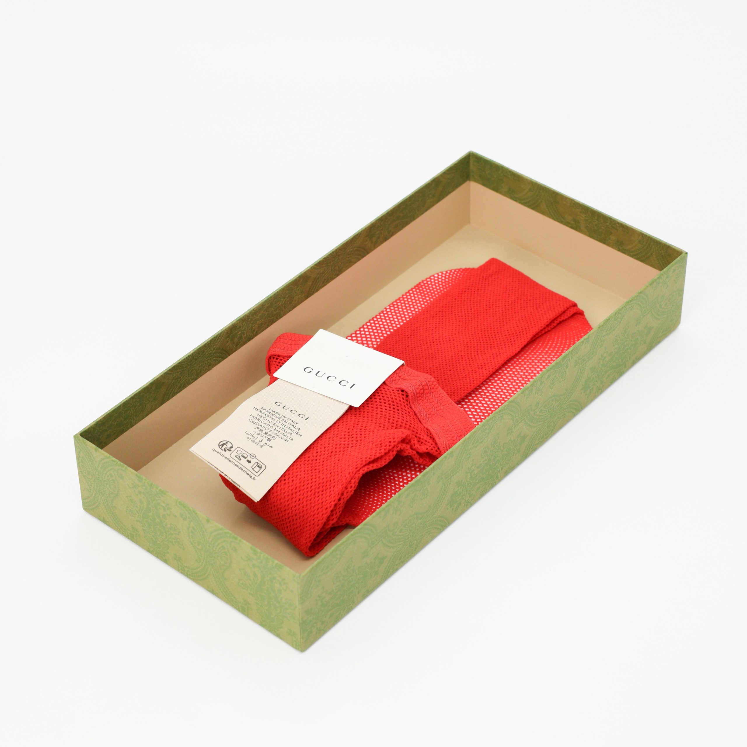 Колготки GUCCI - Красный  сетка