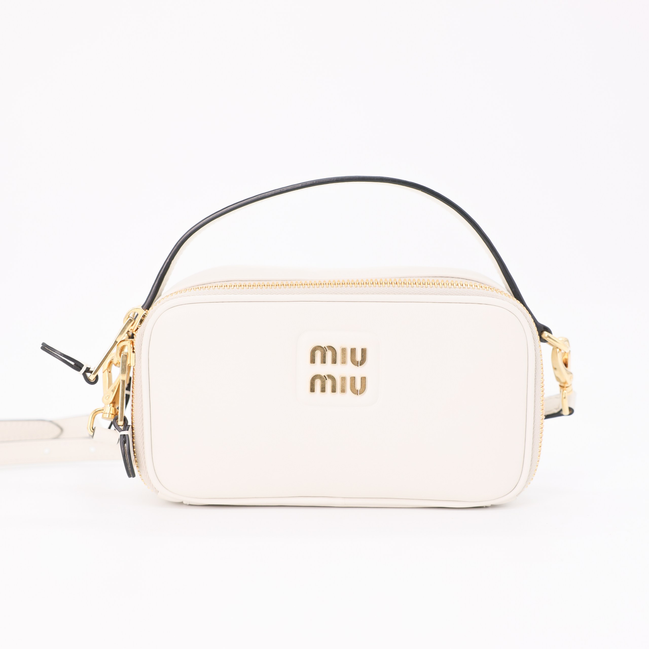 Сумка S MIU MIU SMALL Айвори кожа золотая фурнитура,два отделения,ручка/ремешек,пыльник