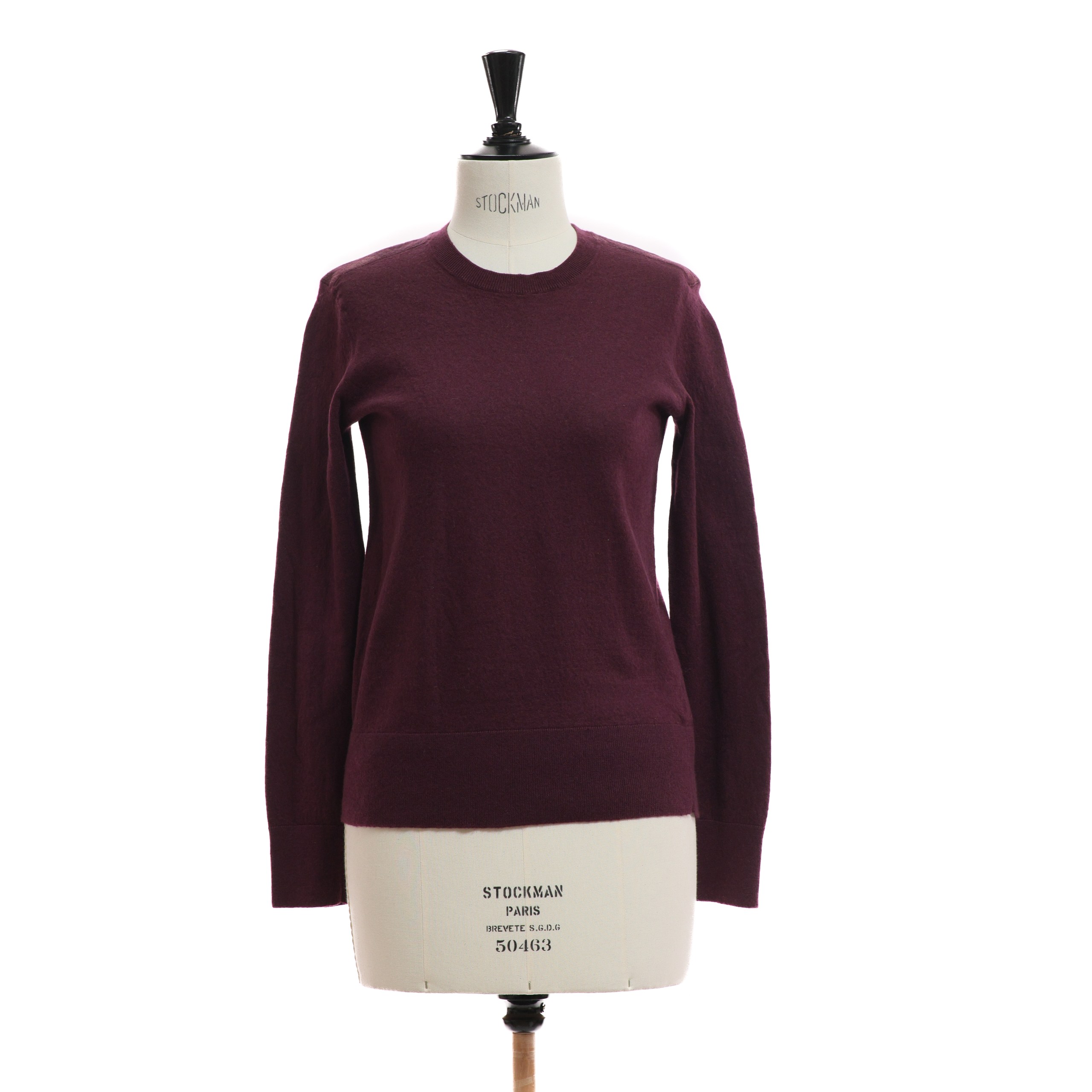 Лонгслив BURBERRY L Марсала кашемир/котон на плечах вставки