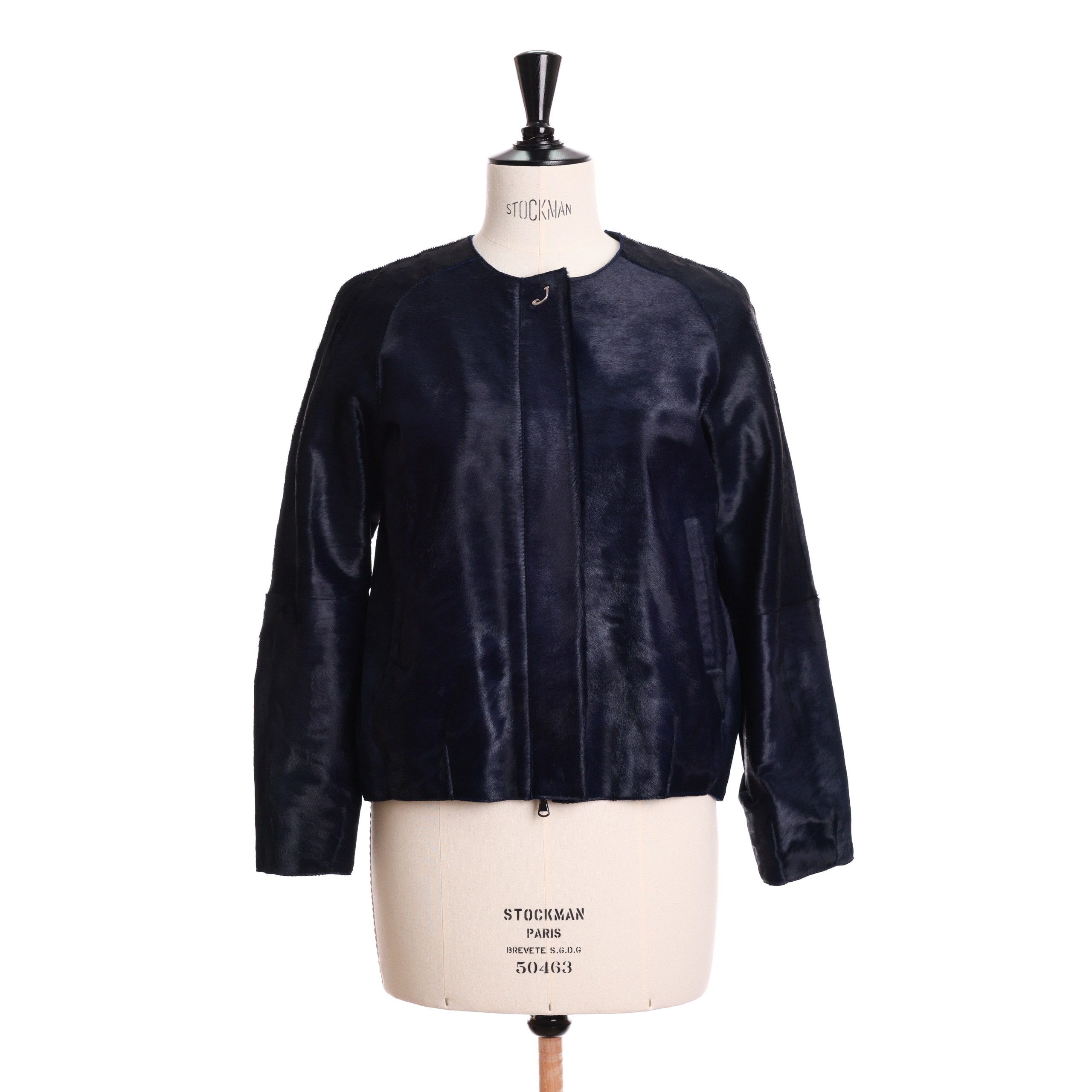 Куртка Jacob cohen 42 синий пони кожа