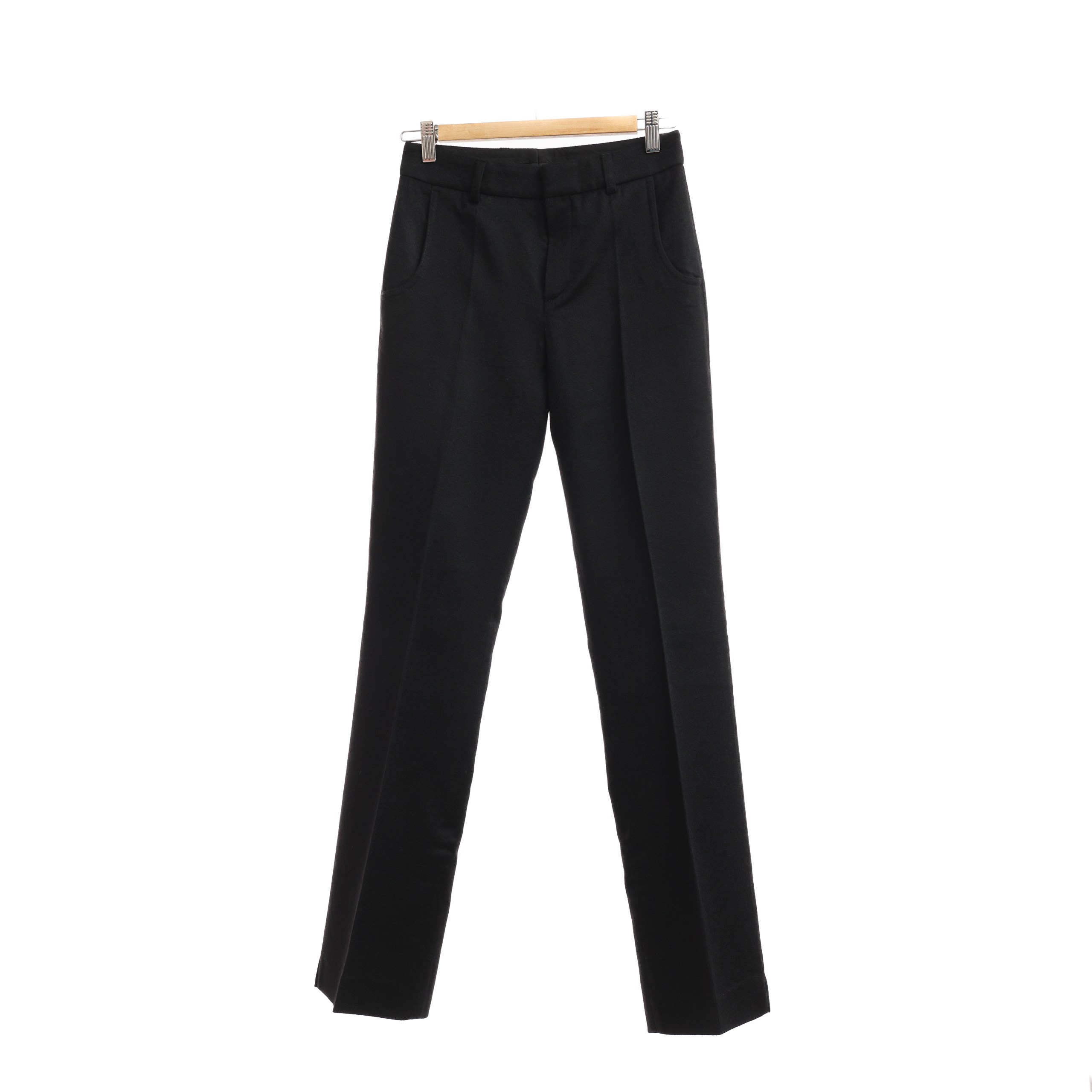 Брюки STRENESSE 32 Черный кашемир классический крой без деталей