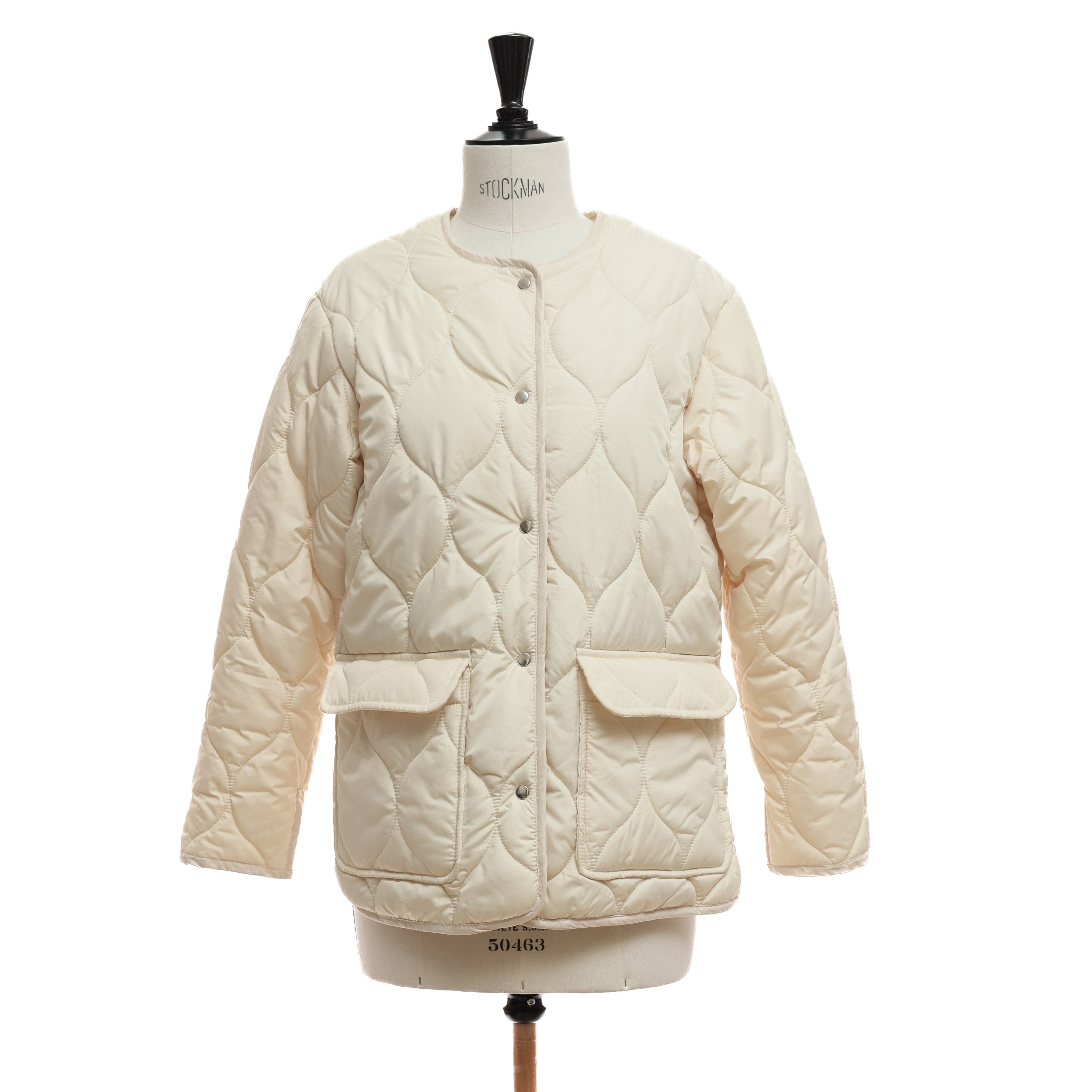 Куртка EDGED M/L айвори  открытое горло,на кнопках,два квадратных кармана