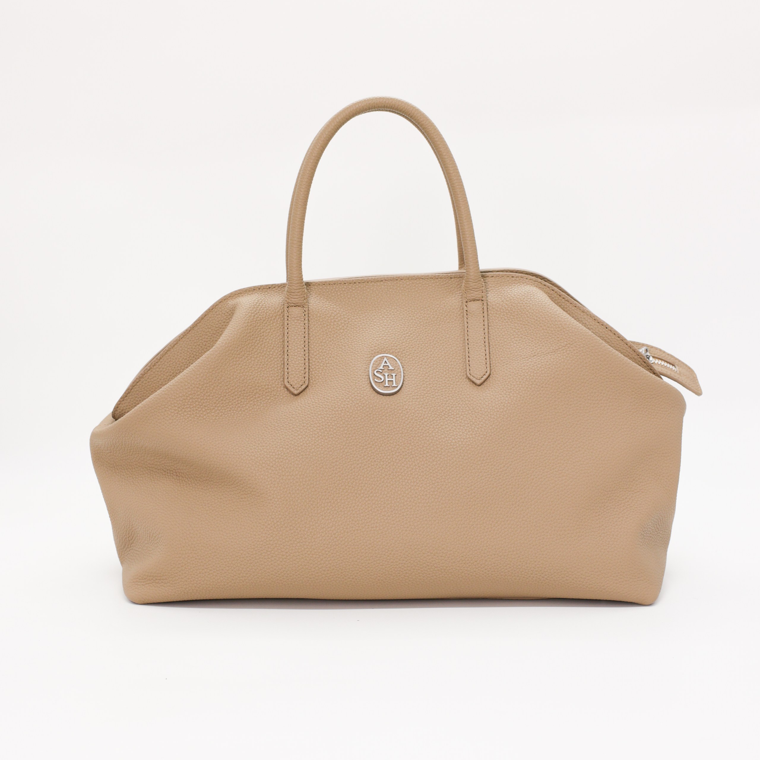 Сумка M ASH MIDDLE Бежевый кожа модель Jaqueline,зерно,ручки/длинный ремешек,пыльник