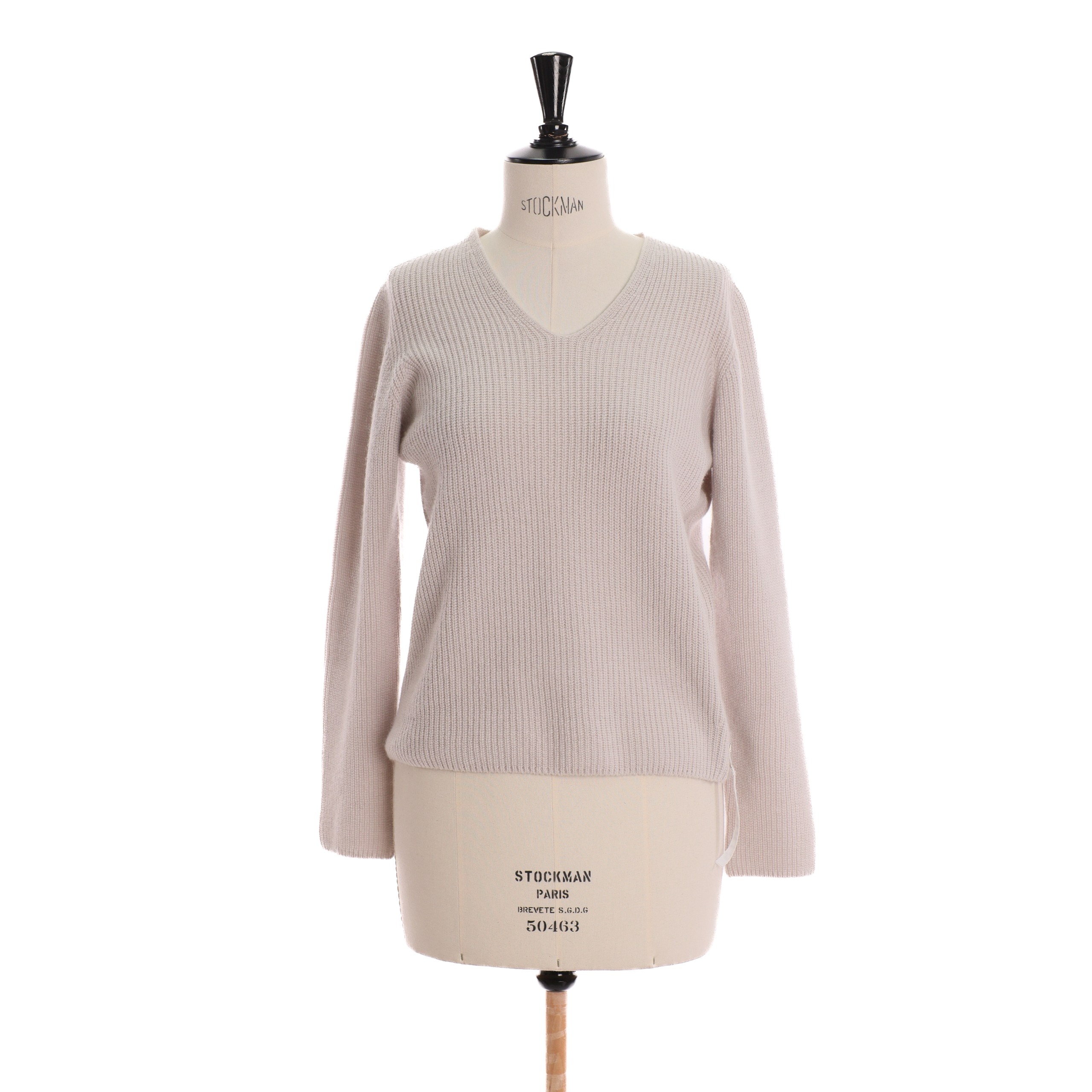 Свитер MARCCAIN 3 Светло Серый LIGHT GREY MELANGE шерсть открытое горлышко,по левому боку зиппер