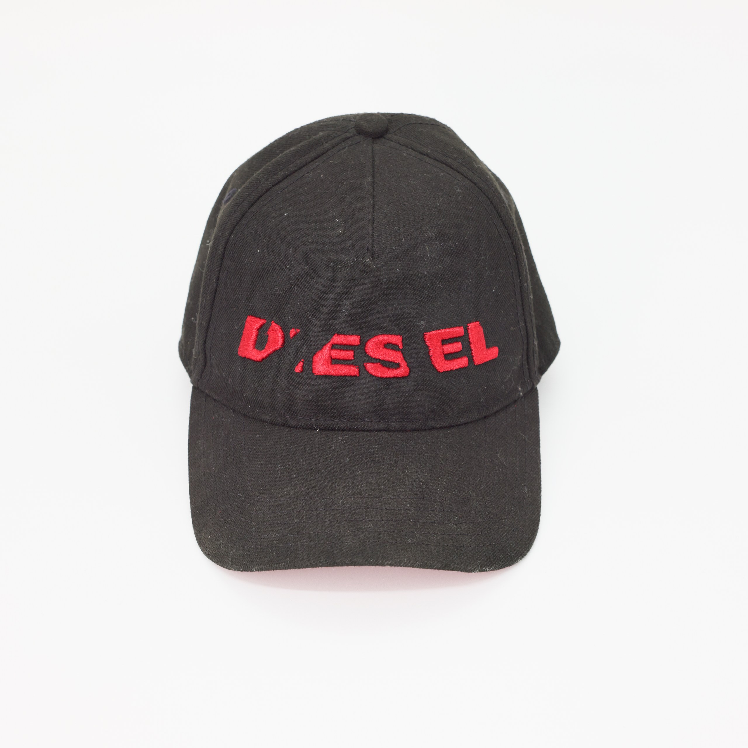 Кепка DIESEL OS Черный текстиль красное лого по середине