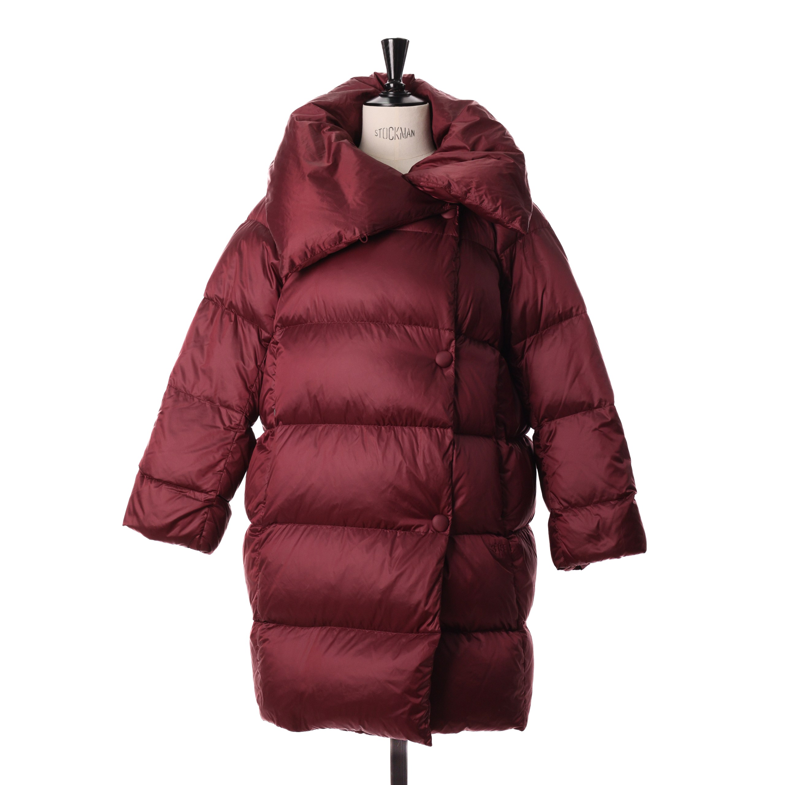 Куртка 313 44 Бордо  дутик,обьемный ворот,на кнопках