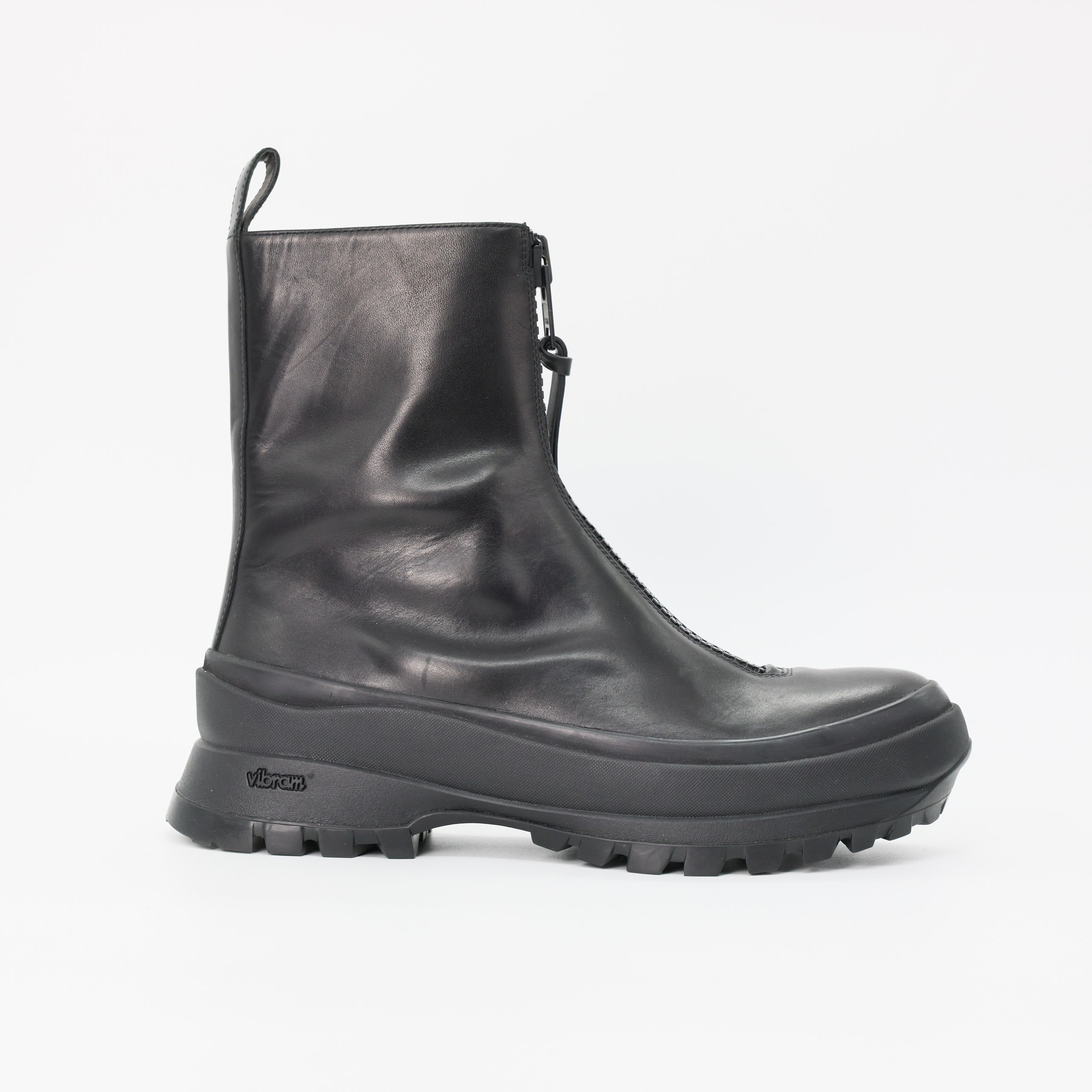 Ботинки JIL SANDER 40 Черный BLACK кожа