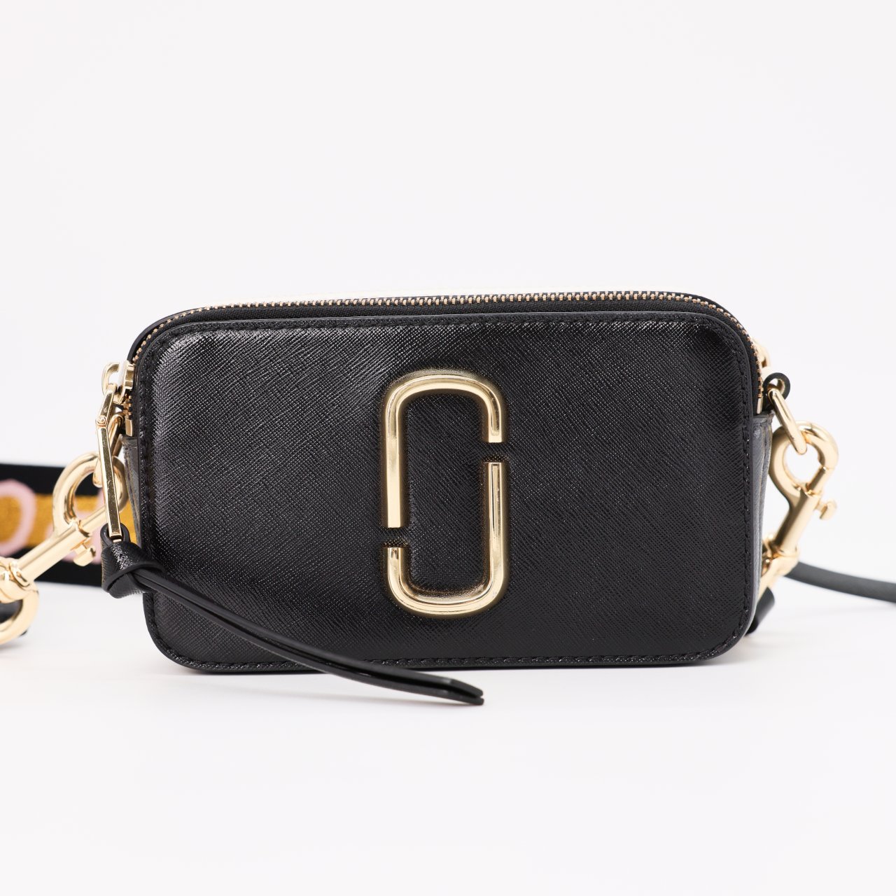 Сумка S MARC JACOBS SMALL Черный кожа модель The Snapshot,золотая фурнитура,два отделения