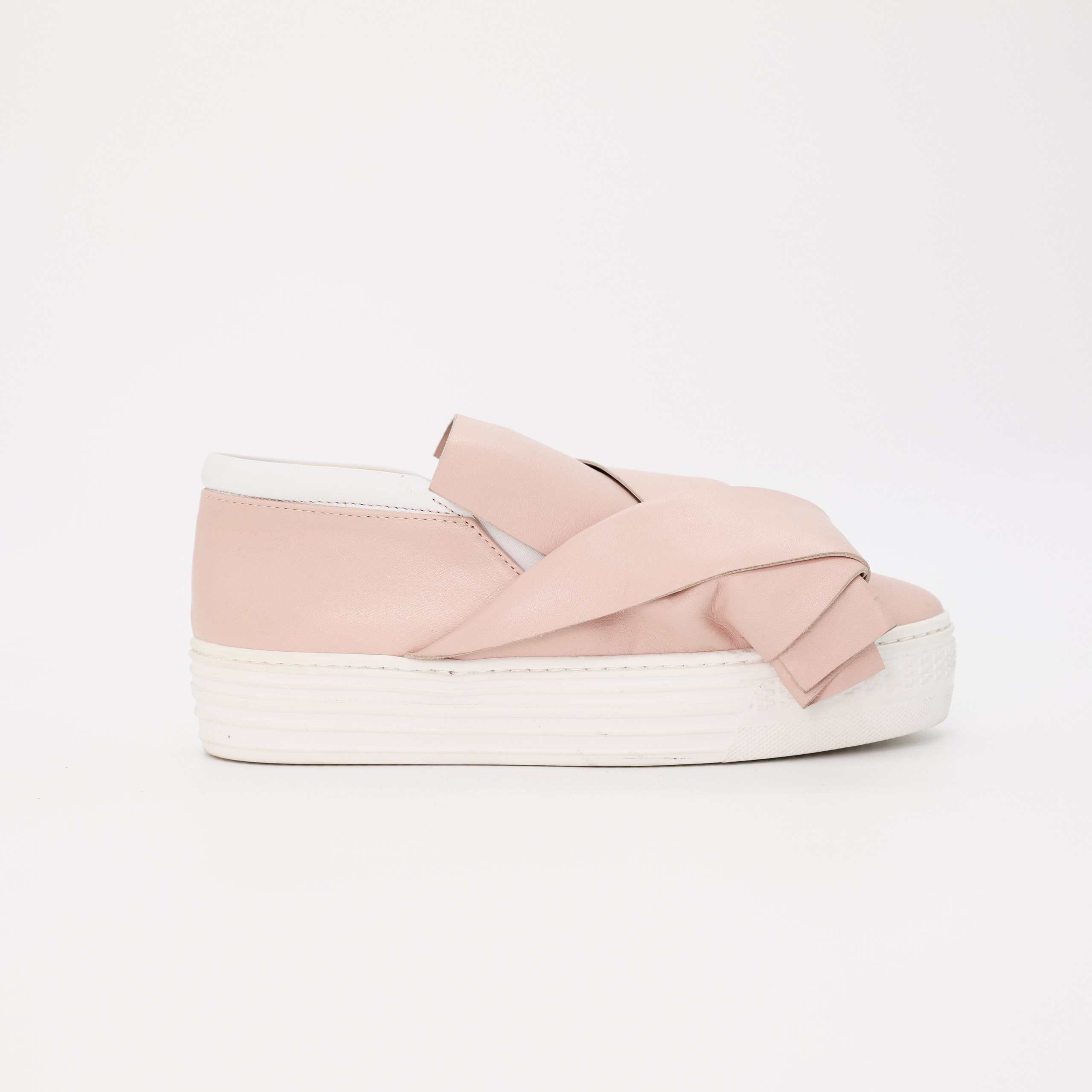 Слипоны 21 35 пудровая кожа, коробка