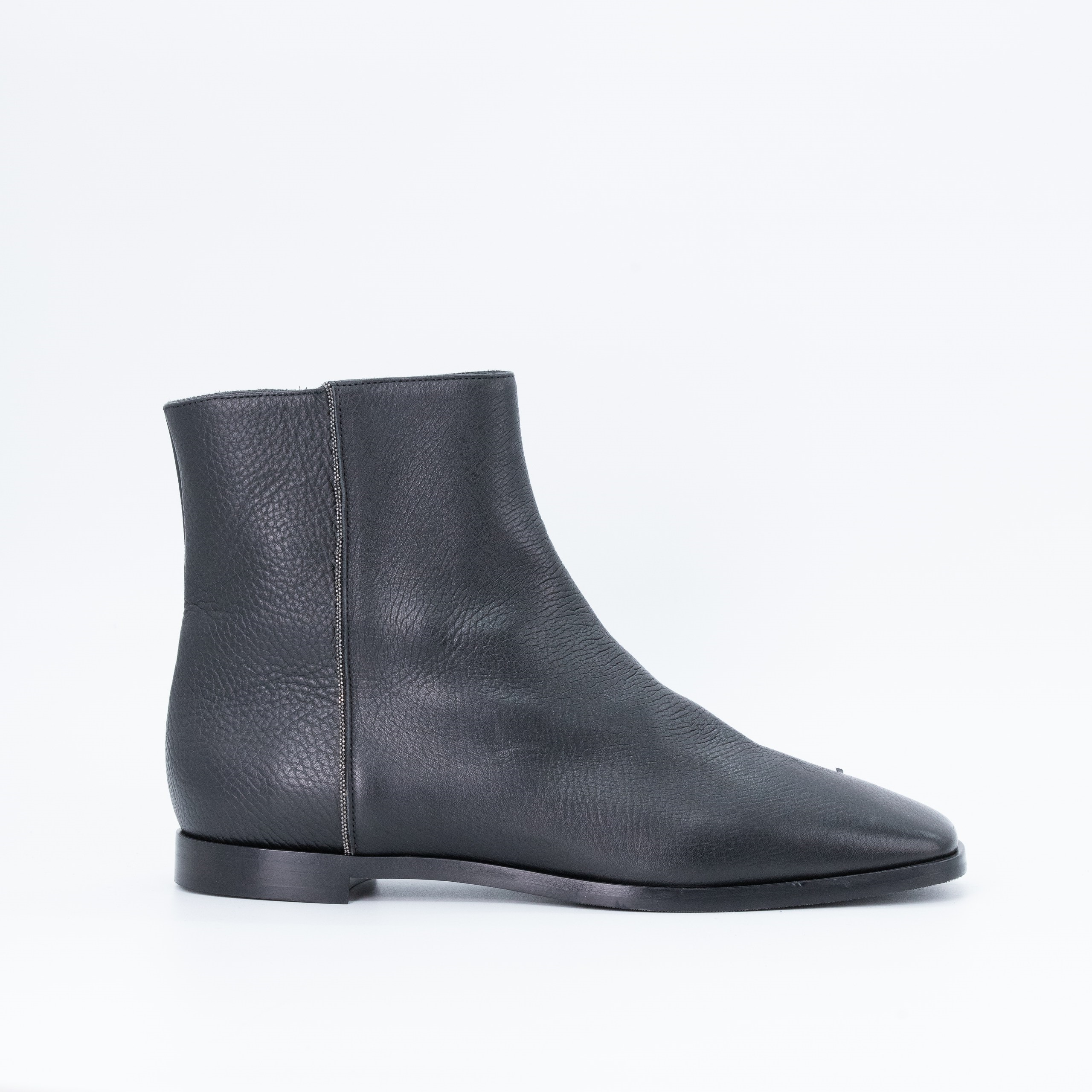 Ботинки FABIANA FILIPPI 41 Черный кожа внутри зиппер, снаружи декор. Коробка