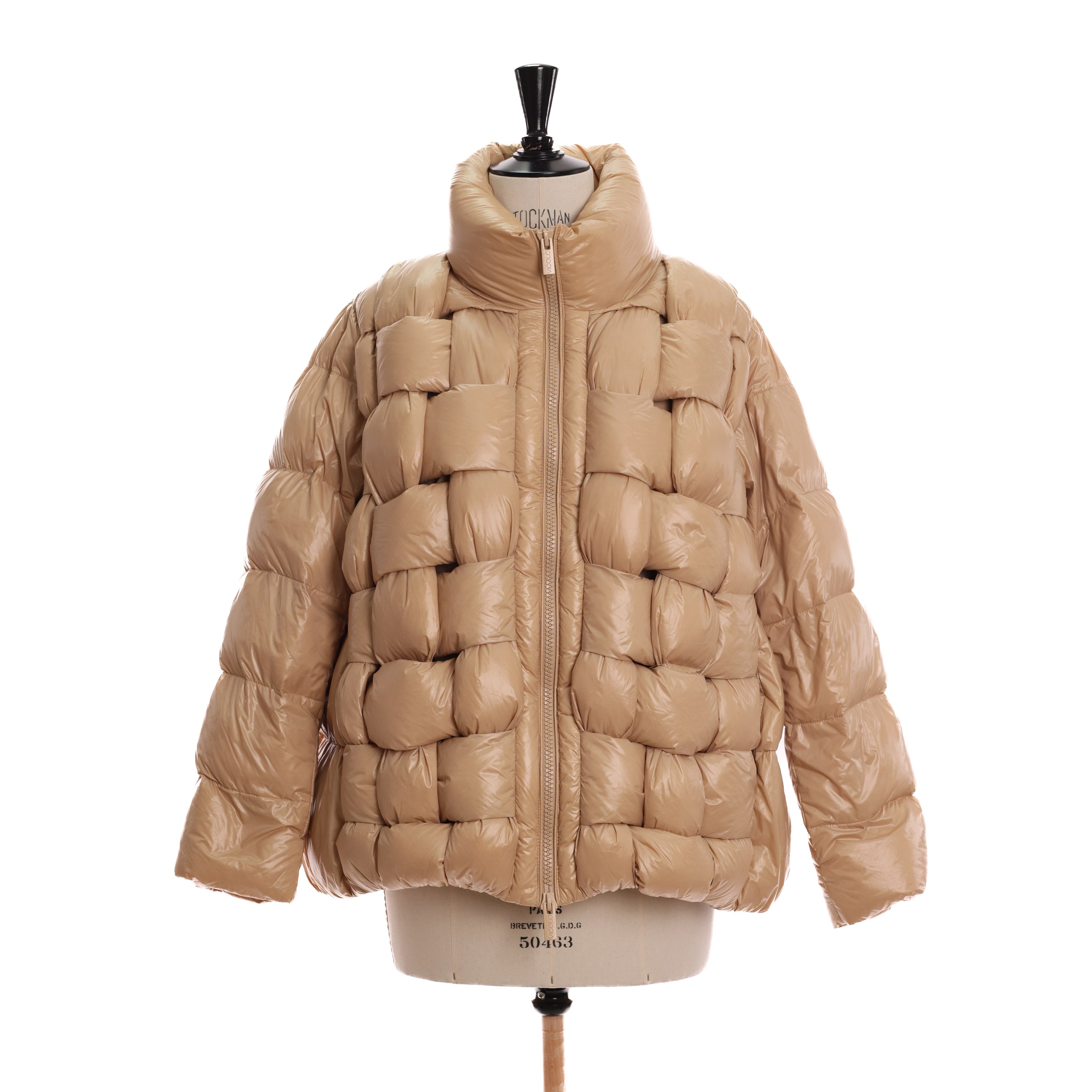 Куртка VICOLO M Пудровый балонь плетеная фактура по переду,зиппер