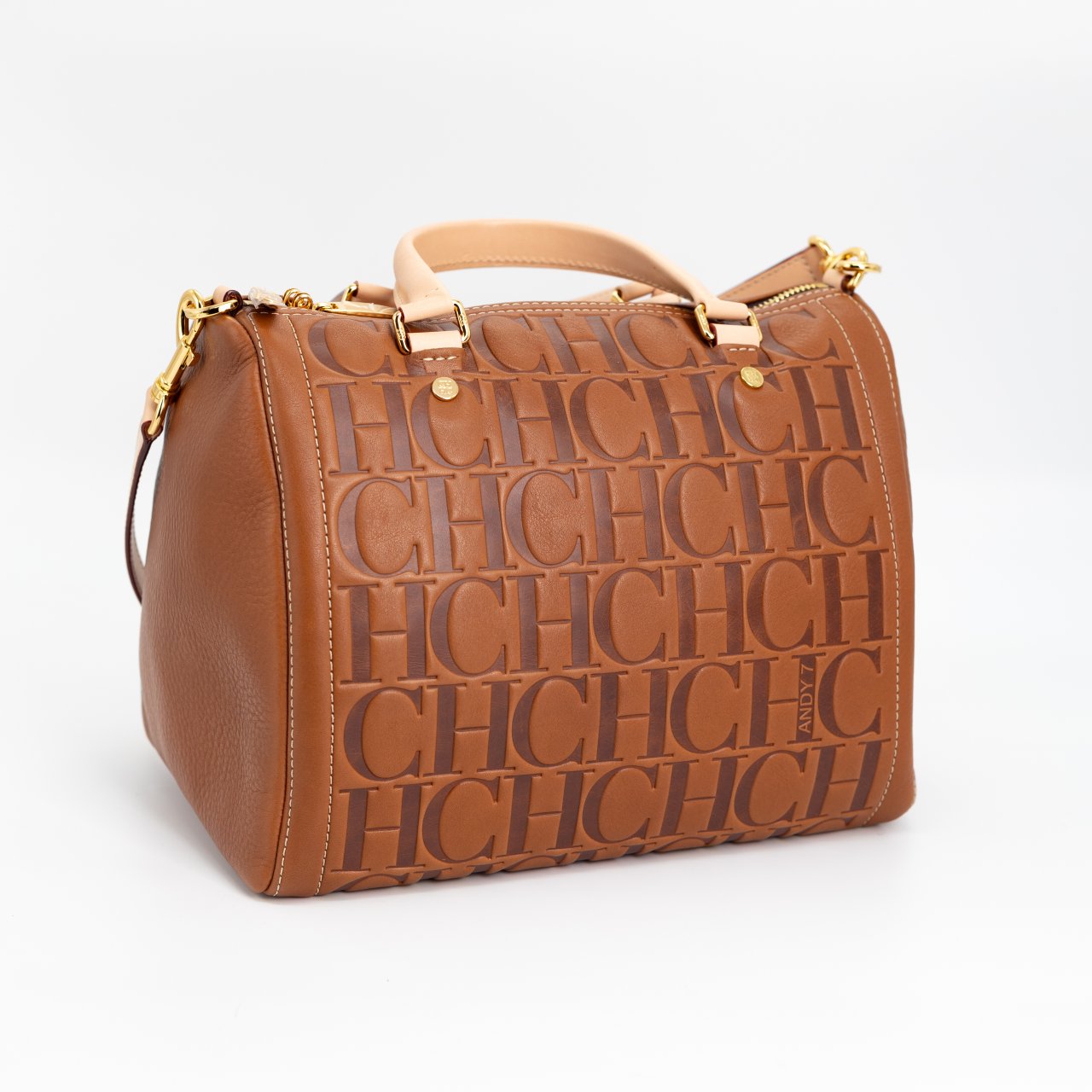 Сумка CAROLINA HERRERA LARGE BROWN кожа