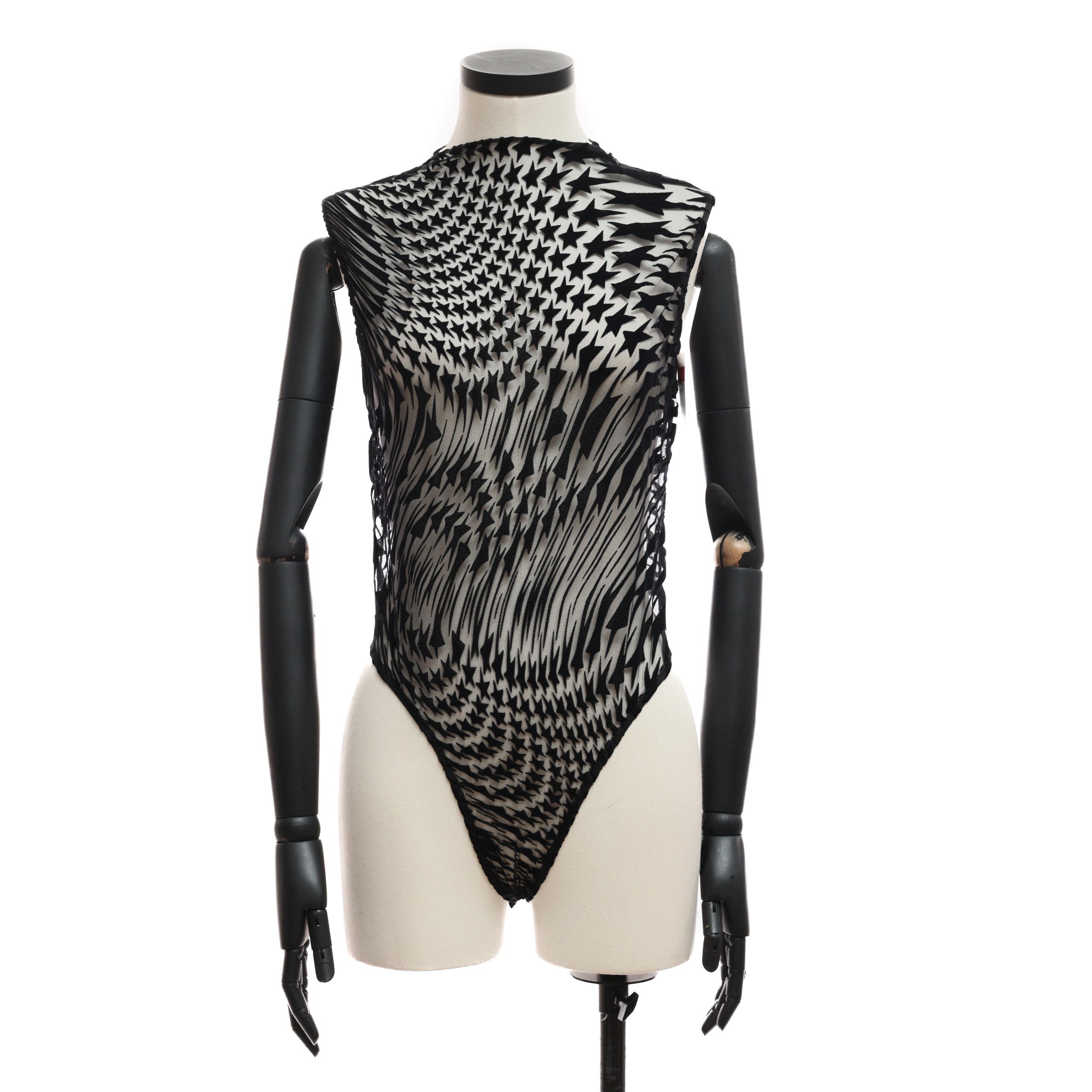 Боди MUGLER 42 Черный текстиль